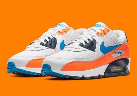 nike blau orange weiß